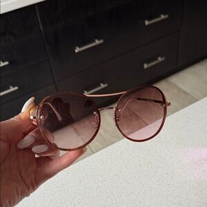 Stylish Brown Sunglasses with Sparkles
